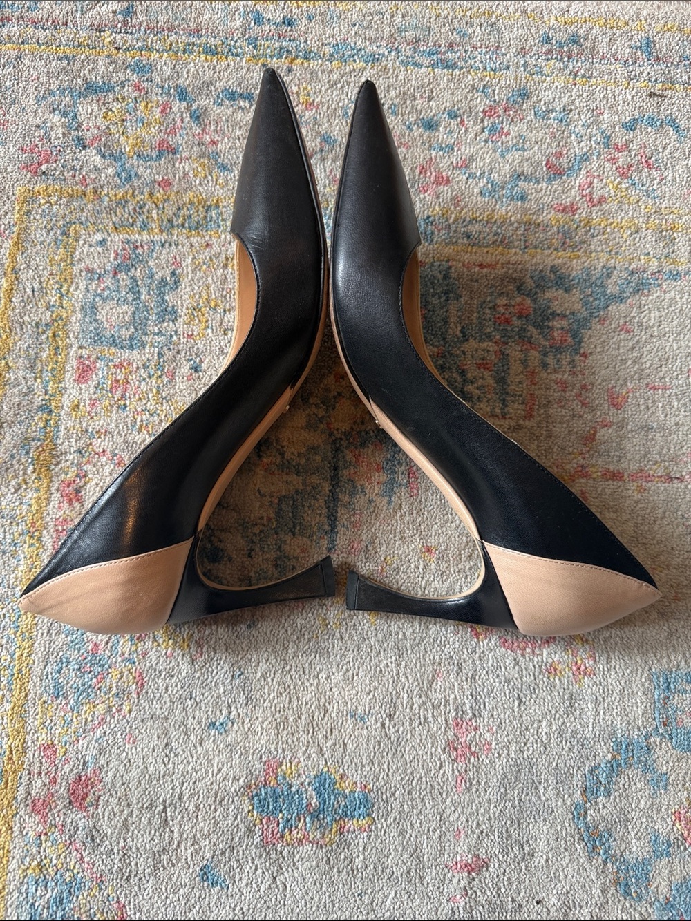 Dior Two-Tone Black and Nude Pointed-Toe Pumps (Size 36) - Picture 2 of 3